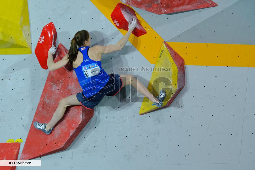 Oriane Bertone Wins Silver At Women s Boulder final at IFSC Climbing World Cup Keqiao 2025 - China