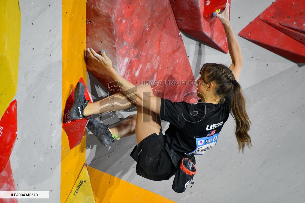 Oriane Bertone Wins Silver At Women s Boulder final at IFSC Climbing World Cup Keqiao 2025 - China