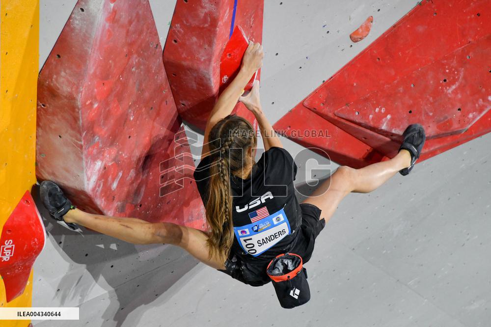 Oriane Bertone Wins Silver At Women s Boulder final at IFSC Climbing World Cup Keqiao 2025 - China