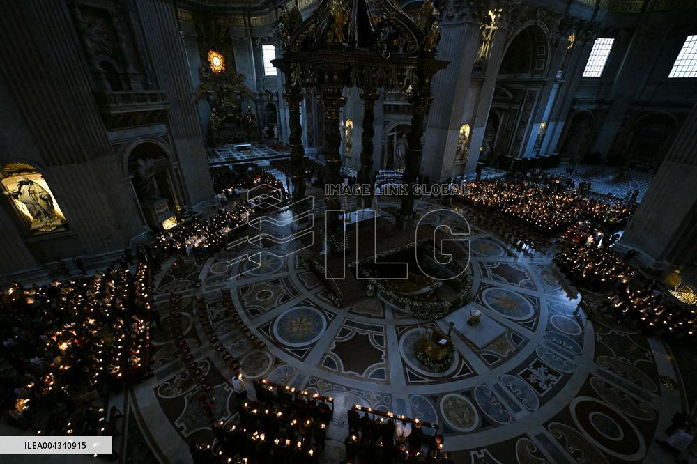 Easter Vigil At St Peter Basilica - Vatican