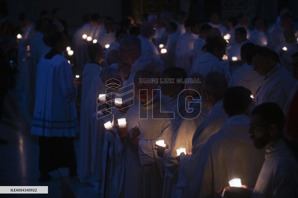 Easter Vigil At St Peter Basilica - Vatican
