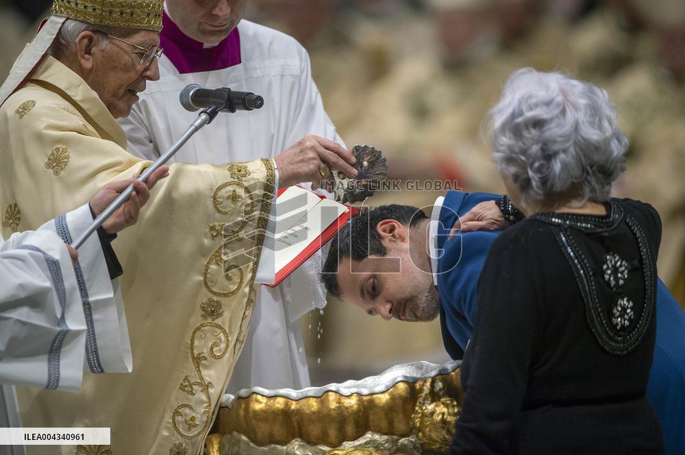 Easter Vigil At St Peter Basilica - Vatican