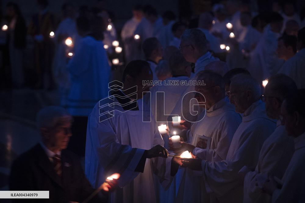 Easter Vigil At St Peter Basilica - Vatican
