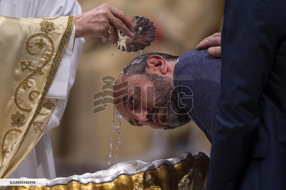 Easter Vigil At St Peter Basilica - Vatican