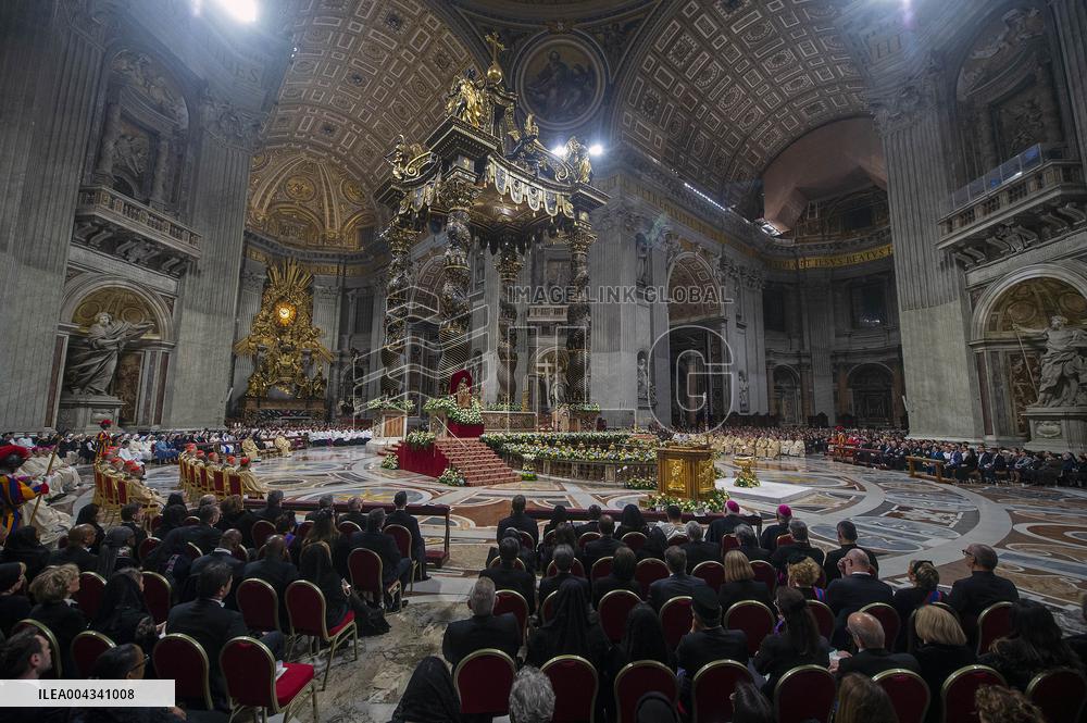 Easter Vigil At St Peter Basilica - Vatican