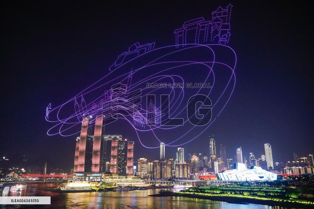 Drone Light Show in ChongQing - China