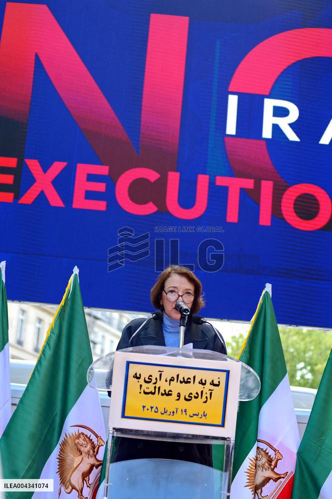 Protest Against the Execution of Political Prisoners in Iran - Paris