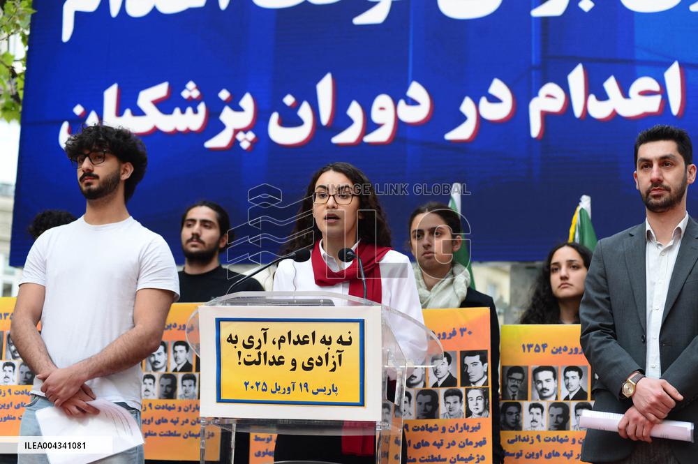 Protest Against the Execution of Political Prisoners in Iran - Paris