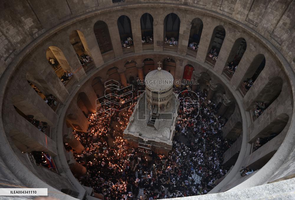 Holy Fire ceremony at the Church of the Holy Sepulchre - Jerusalem