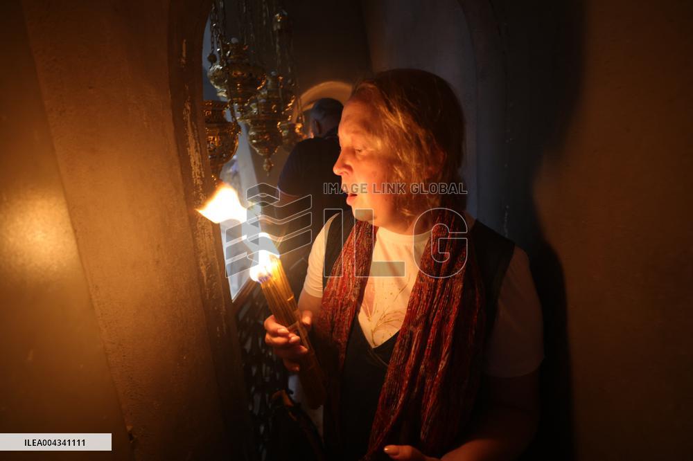 Holy Fire ceremony at the Church of the Holy Sepulchre - Jerusalem