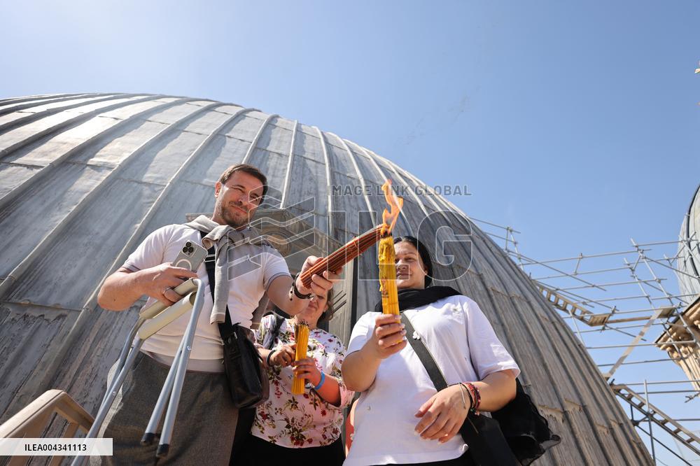 Holy Fire ceremony at the Church of the Holy Sepulchre - Jerusalem
