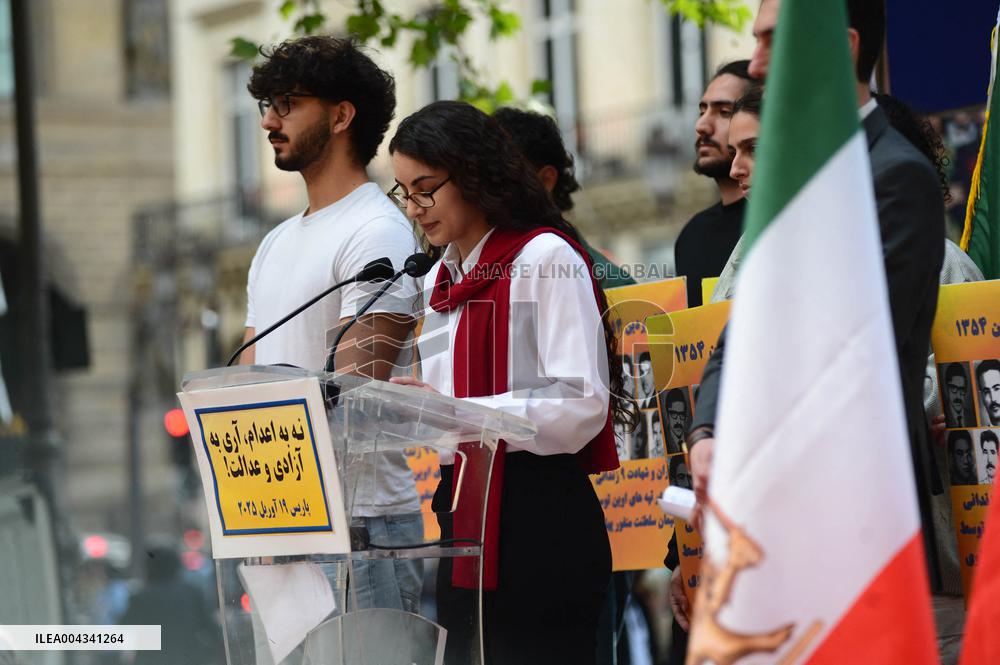 Protest Against the Execution of Political Prisoners in Iran - Paris