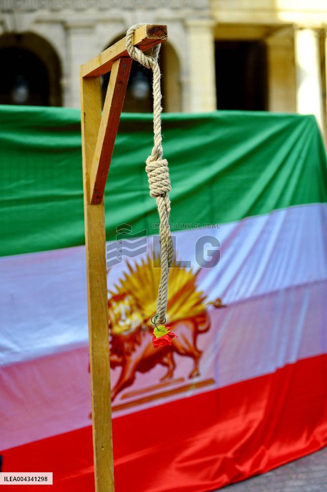 Protest Against the Execution of Political Prisoners in Iran - Paris