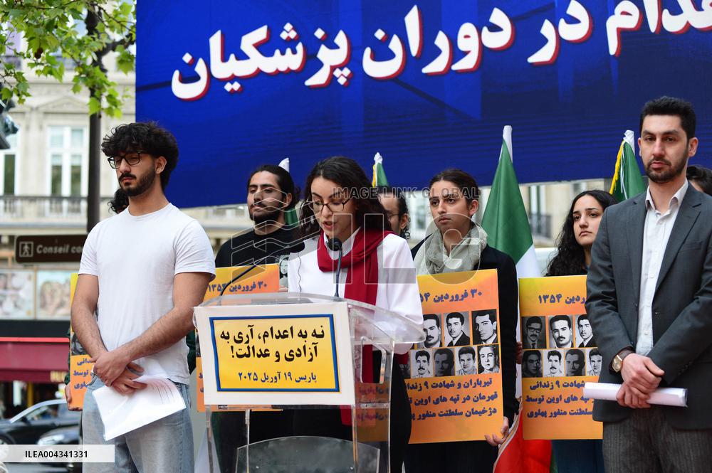 Protest Against the Execution of Political Prisoners in Iran - Paris