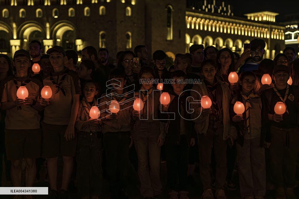 Armenia Holy Saturday at Saint Sarkis Cathedral - Yerevan