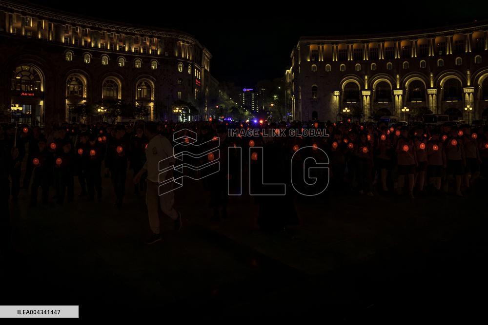 Armenia Holy Saturday at Saint Sarkis Cathedral - Yerevan