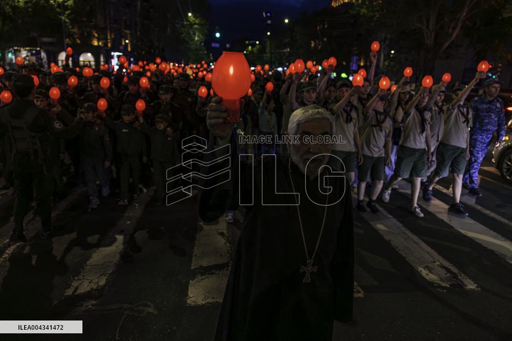 Armenia Holy Saturday at Saint Sarkis Cathedral - Yerevan