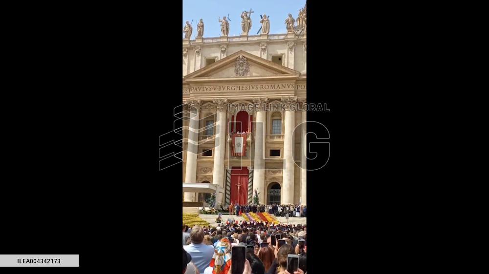 Vatican: Pope Francis’s Final Public Appearance on Easter Sunday, One Day Before His Death