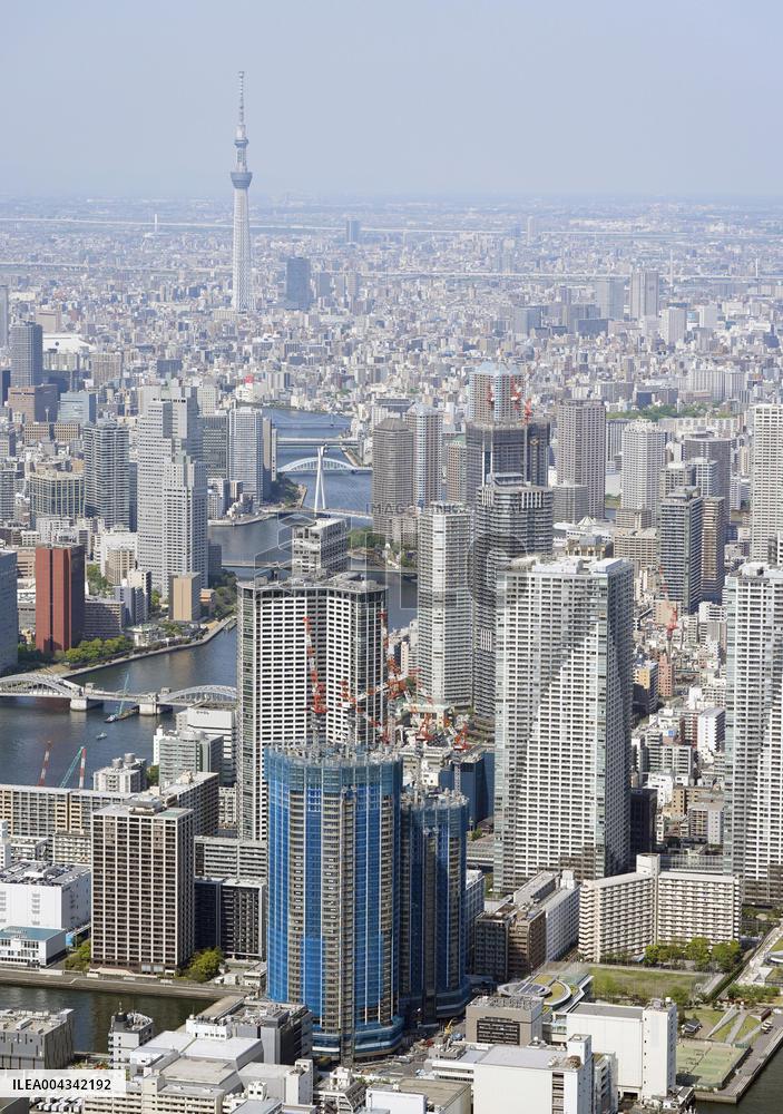 High-rise condominiums in Tokyo