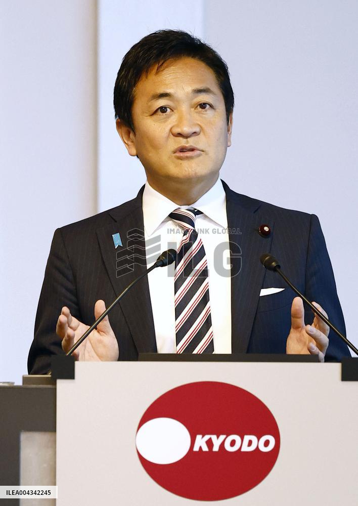Japan opposition DPP head Tamaki