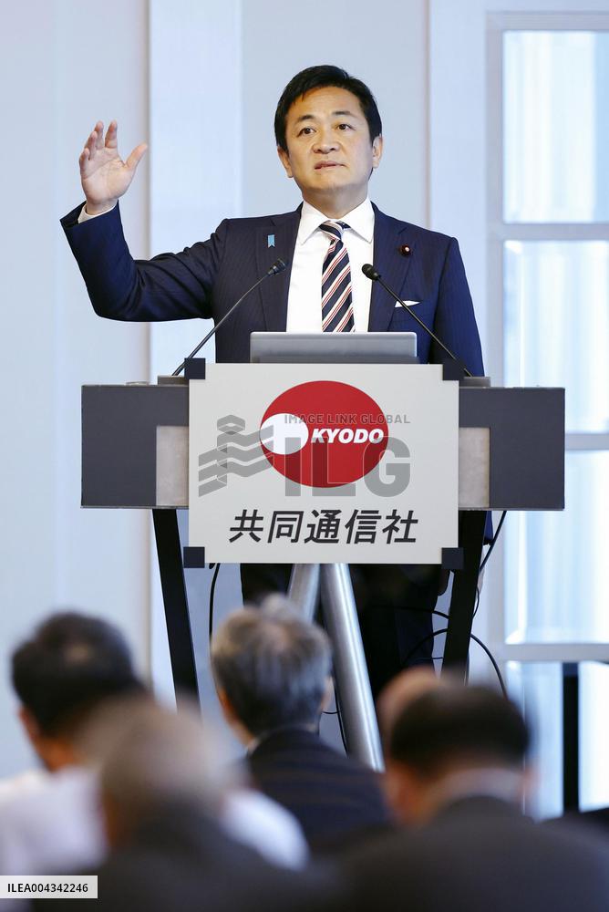Japan opposition DPP head Tamaki