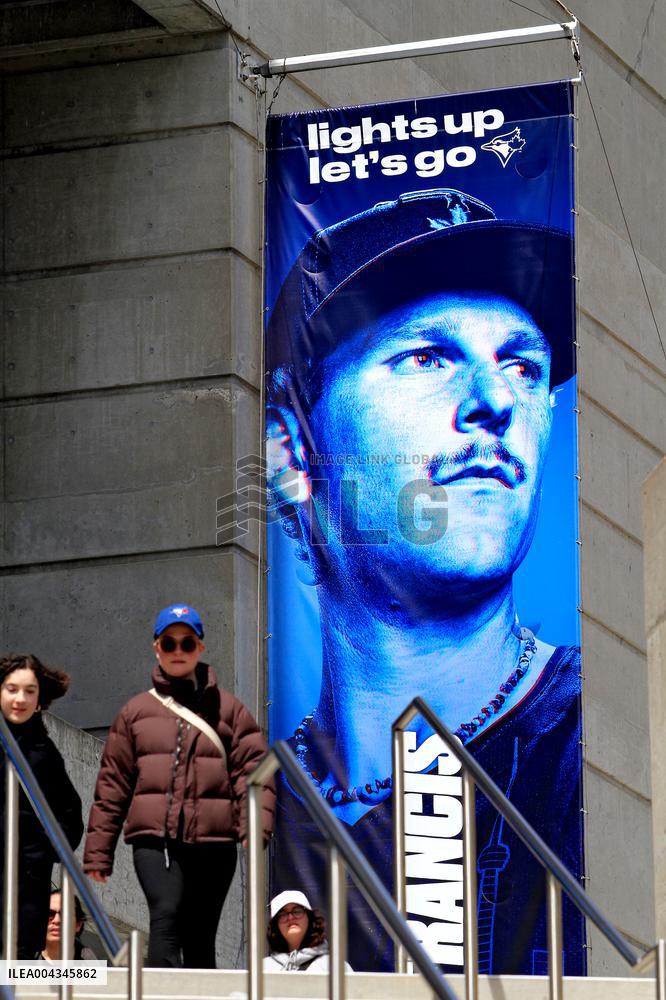 Fans Outside Rogers Centre Before Seattle Mariners V Toronto Blue Jays