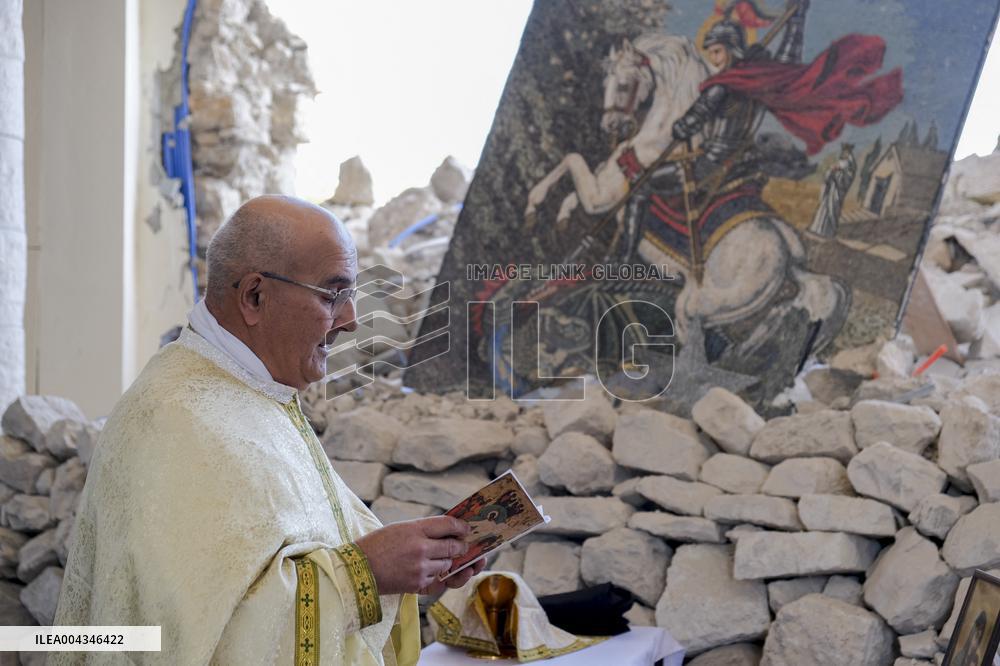Easter Observed Amid Church Ruins - Lebanon