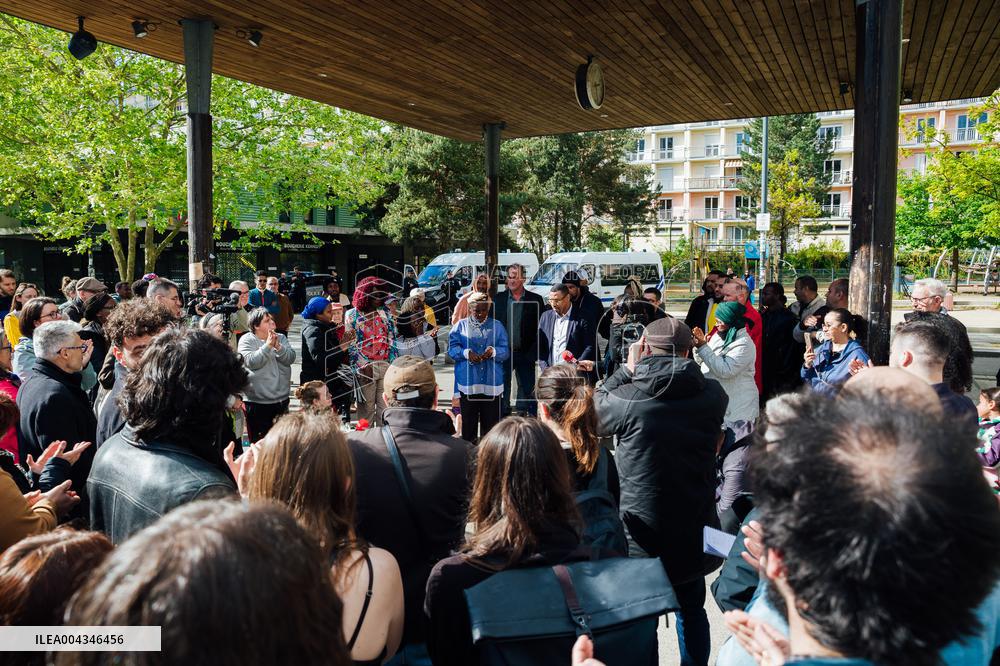Demonstration After the Subway Shooting - Rennes
