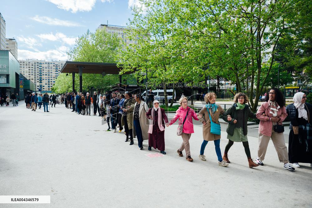Demonstration After the Subway Shooting - Rennes