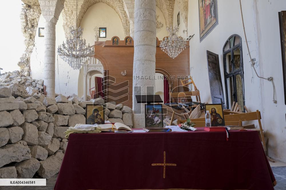 Easter Observed Amid Church Ruins - Lebanon