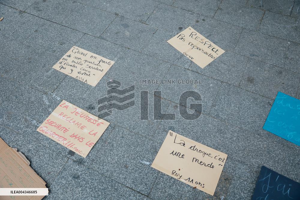 Demonstration After the Subway Shooting - Rennes