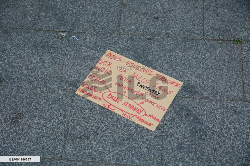 Demonstration After the Subway Shooting - Rennes