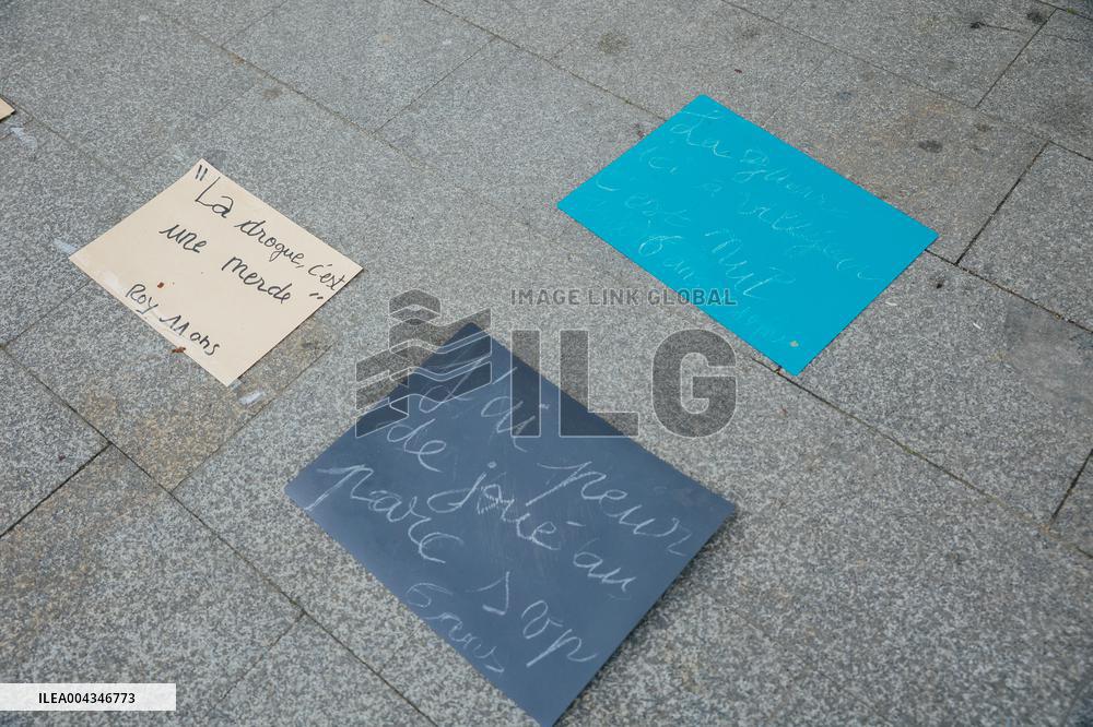 Demonstration After the Subway Shooting - Rennes