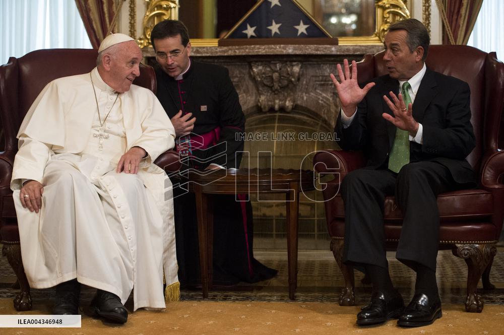 Pope Francis in US Capitol