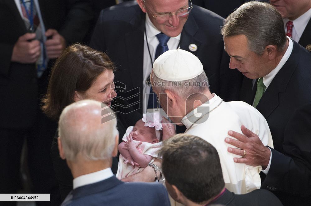 Pope Francis in US Capitol