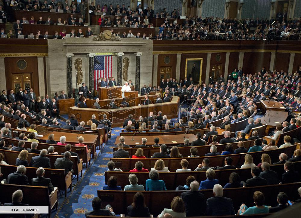 Pope Francis Addresses a Joint Session of Congress