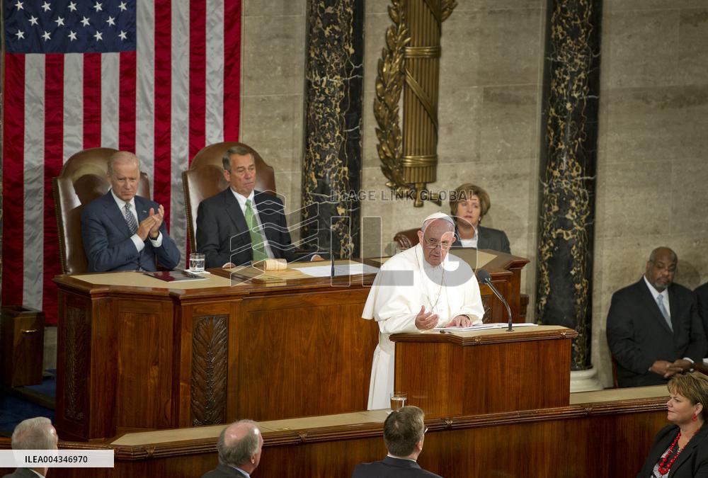 Pope Francis Addresses a Joint Session of Congress