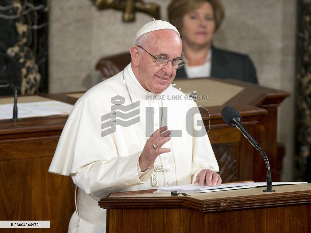 Pope Francis Addresses a Joint Session of Congress