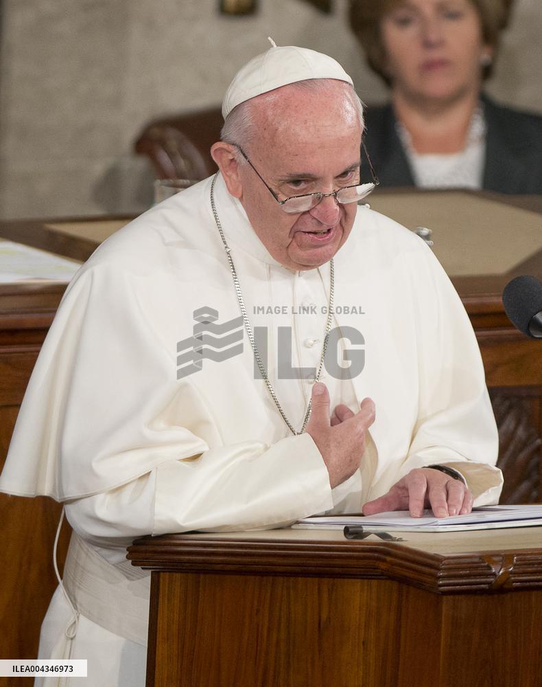 Pope Francis Addresses a Joint Session of Congress