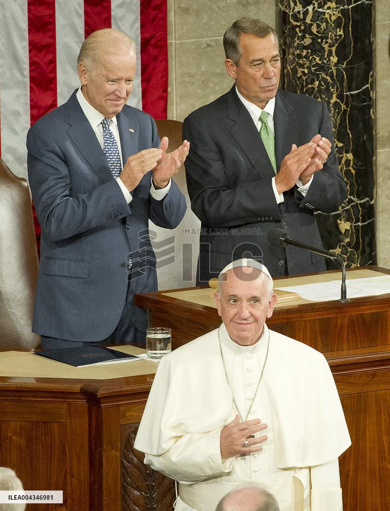 Pope Francis Addresses a Joint Session of Congress
