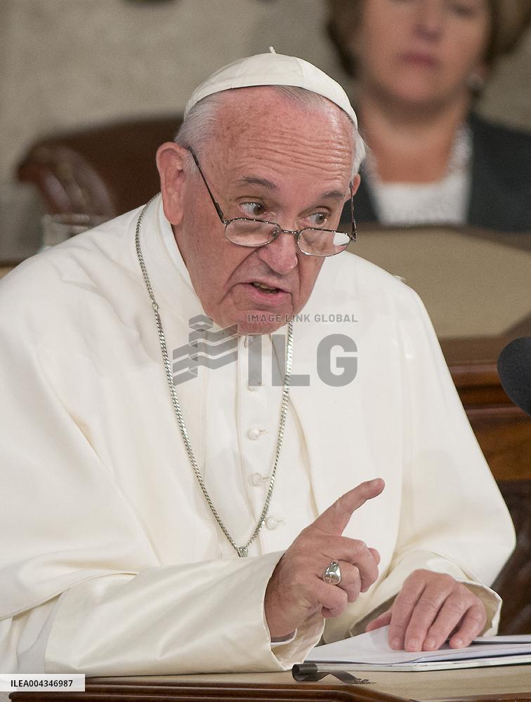 Pope Francis Addresses a Joint Session of Congress