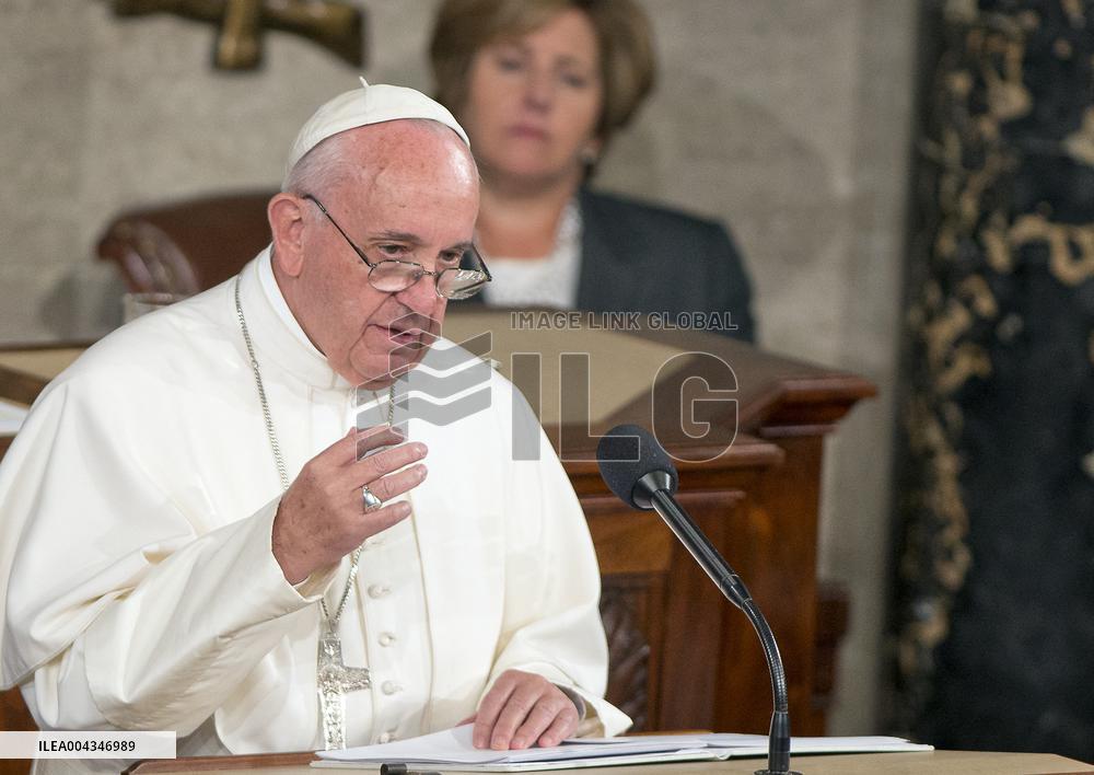 Pope Francis Addresses a Joint Session of Congress