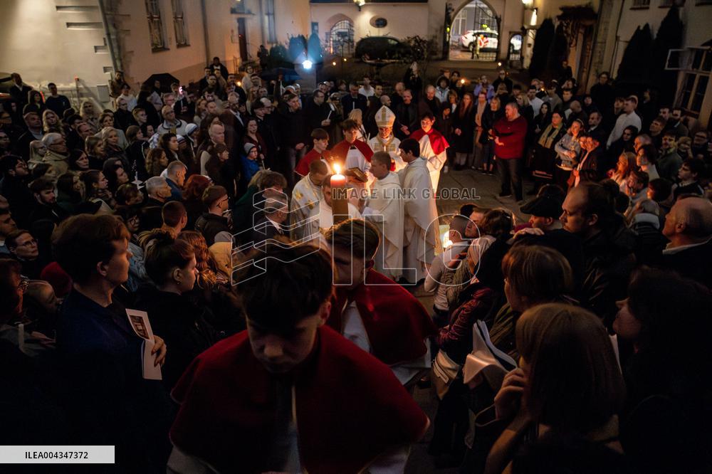 Easter vigil night