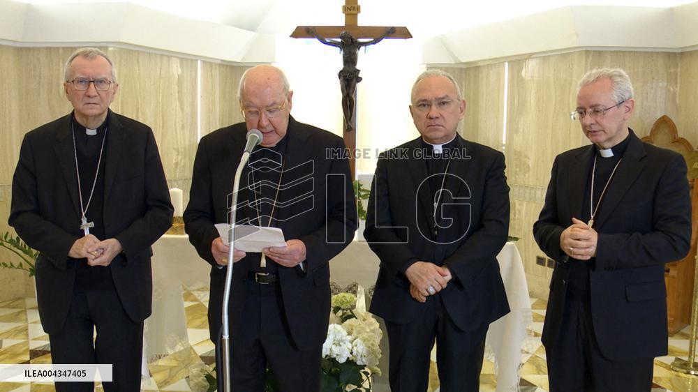 Cardinal Kevin Farrell Announces The Death Of Pope Francis - Vatican