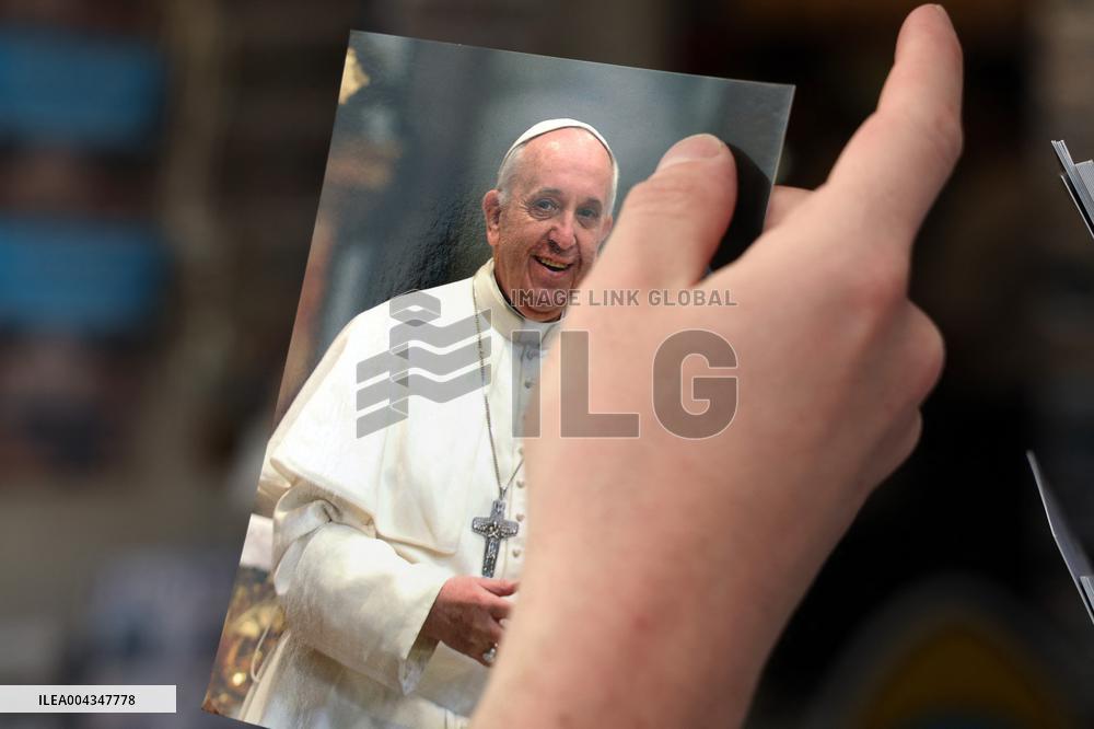St. Peter's Square on the day of Pope Francis' death.