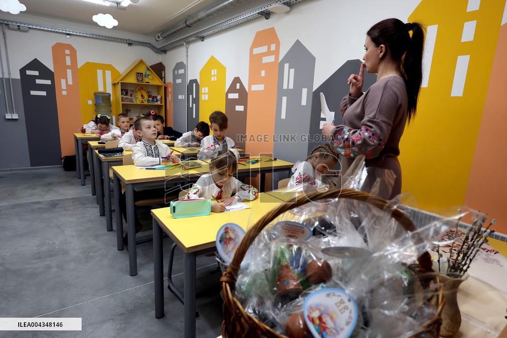 Third underground school opened in Kharkiv