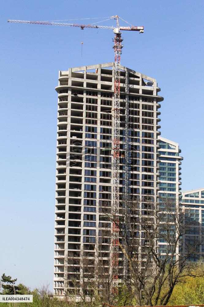 Consequences of Russian missile attack in Dnipro