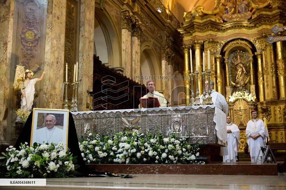 Memorial Events For Pope Francis - Argentina