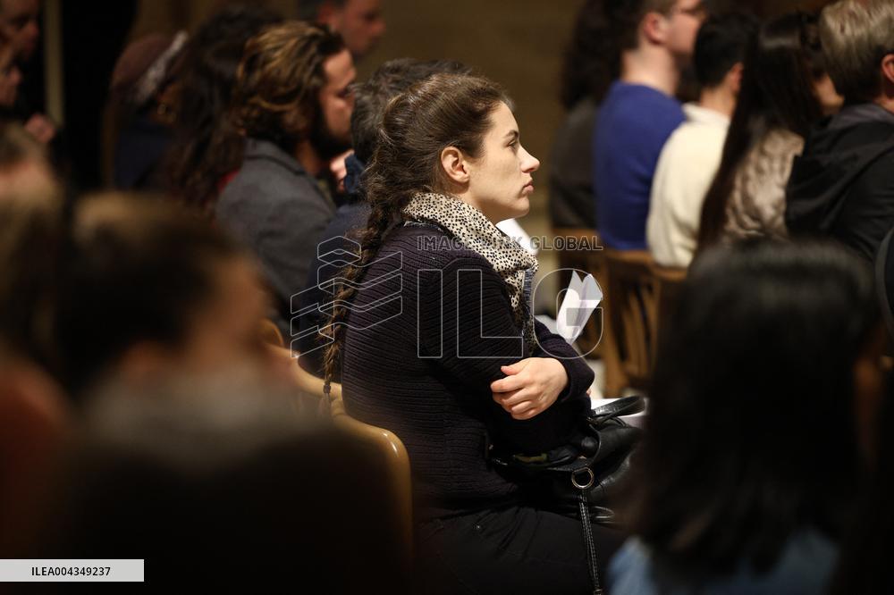 Prayer Vigil for Pope Francis - Paris