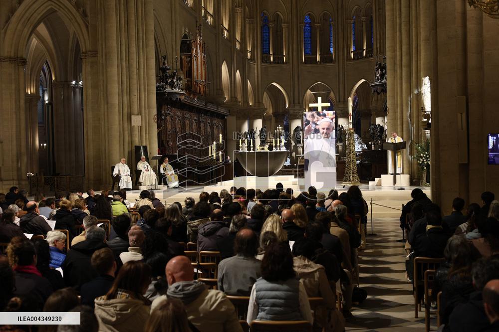 Prayer Vigil for Pope Francis - Paris